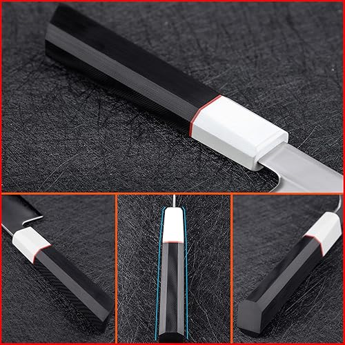 Miniatura 4 de Cuchillo deshuesador de chef de 6.5 pulgadas, cuchillo japonés Honesuki Sabaki San Mai, hoja de acero con núcleo de acero inoxidable 9Cr18Mov y