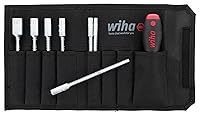 Vista 4 de Wiha 28196 Drive-Loc VI Juego de cuchillas intercambiables en bolsa duradera, 8 piezas