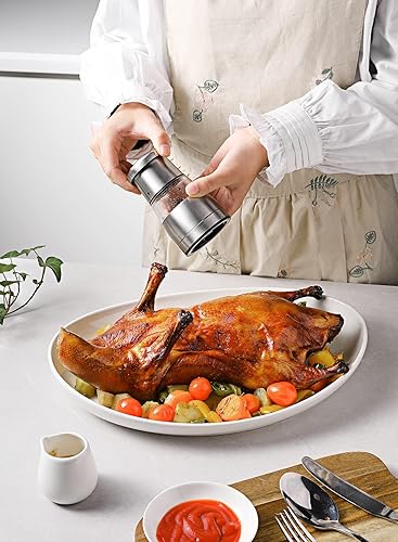 Miniatura 3 de Sweese Paquete de 2 platos ovalados de porcelana, color blanco, duradero y profesional, 14.5 pulgadas, 2.0 unidades