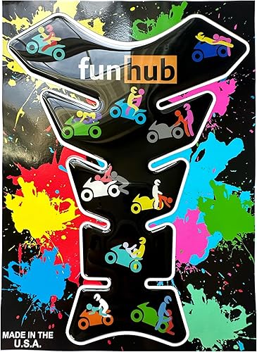 Adhesivo protector de tanque de gasolina para motocicleta. Adhesivo protector de tanque 3D para bicicletas deportivas. Compatible con Honda, Suzuki,