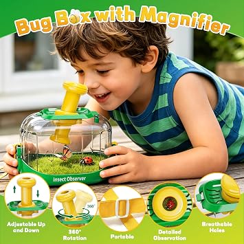 Kids Bug Catcher Set Outdoor STEM Explorer Kit For Toddlers Kids Ages 3–8