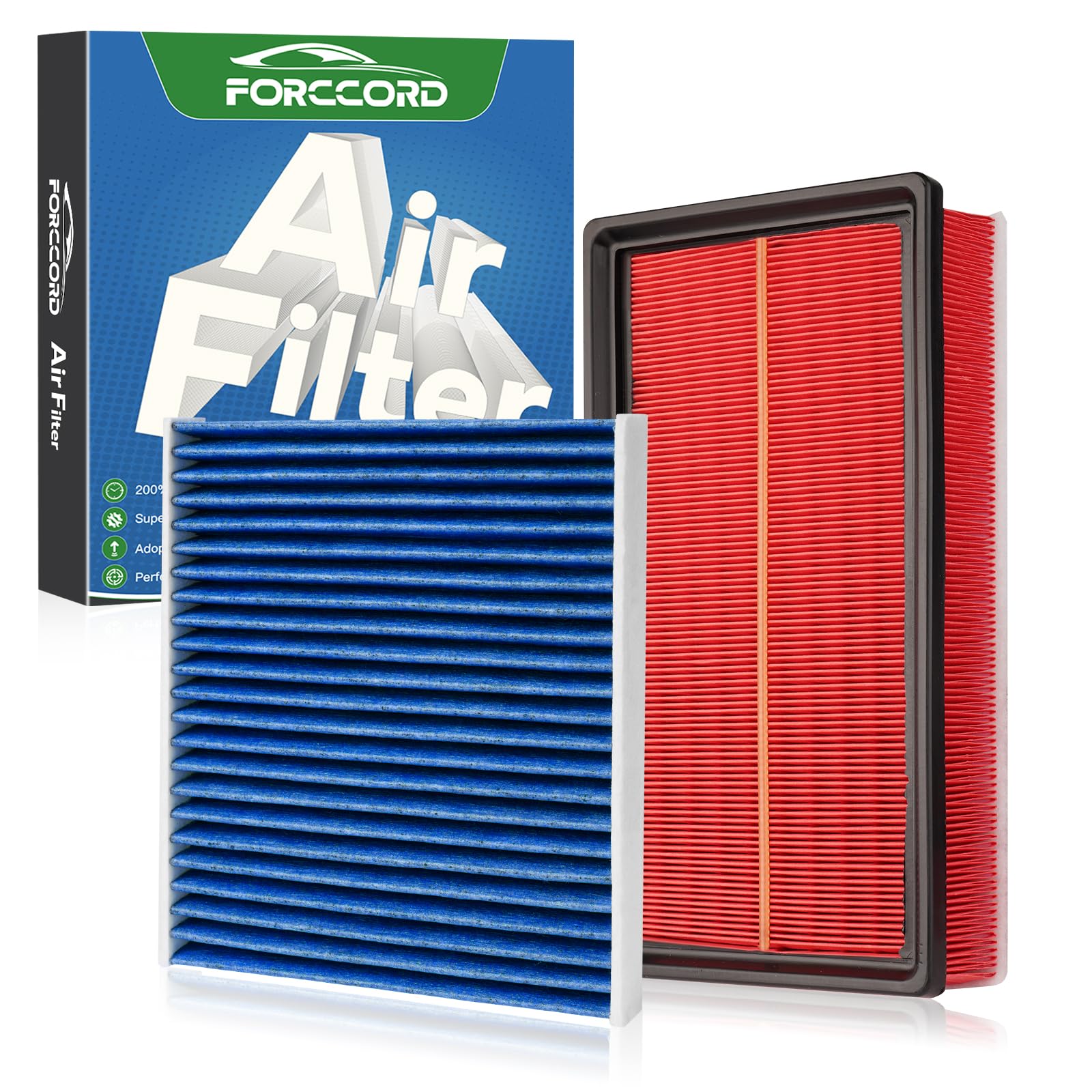 Cabin &amp; Engine Air Filter Kit for Volkswagen Atlas 2018-2026 2.0L 3.6L