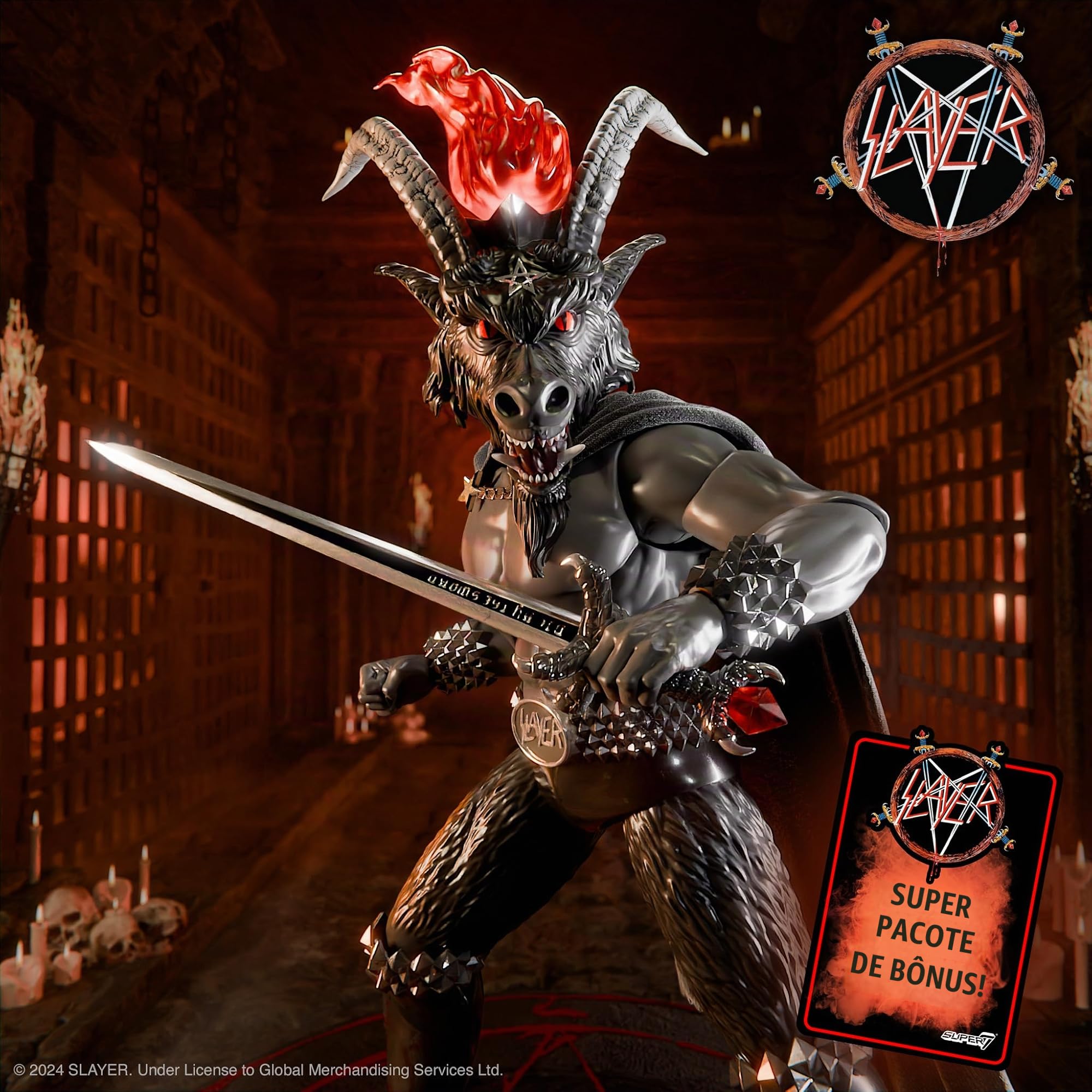 Super7 ULTIMATES! Slayer Show No Mercy Minotaur Black Magic - 7