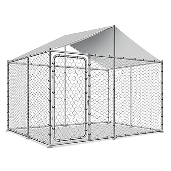 PET 7cm×6m 150cm/loop 莫奈小镇 Amazon.com: Giantex 7.5ft x 7.5ft Large Outdoor Dog Kennel