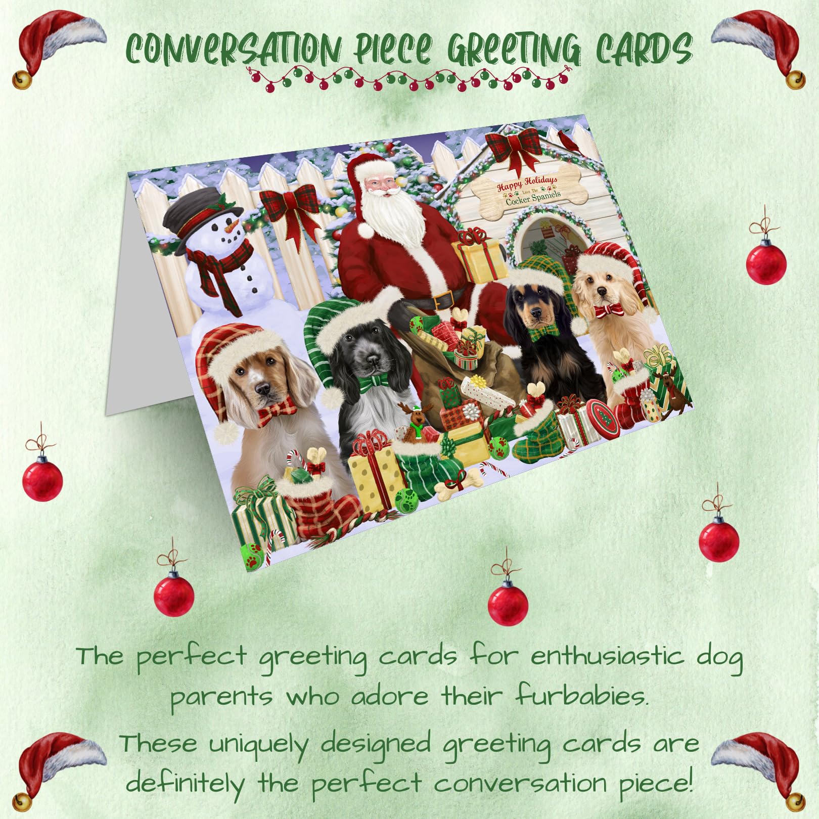 amazon-com-christmas-dog-house-cocker-spaniel-dog-greeting-cards-pets-invitation-cards-with-envelopes-pet-artwork-christmas-greeting-cards-50-greeting-card-office-products