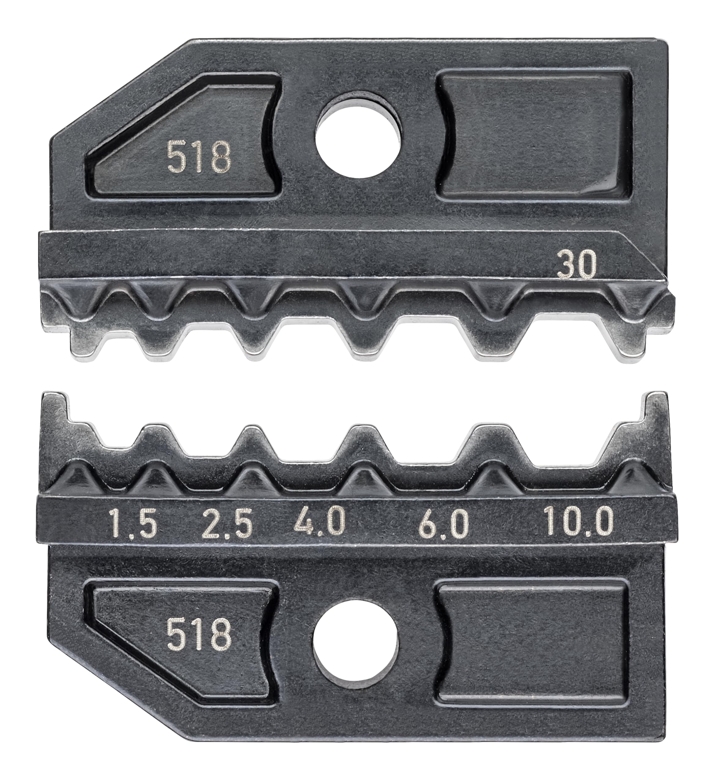 Sertissage parfait via Butt Connecteurs Knipex 97 49 30 non-isolés
