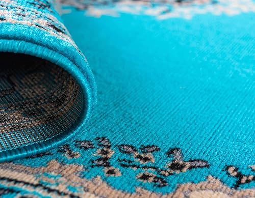 Vista 57 de Unique Loom Reza Collection- Alfombra, Polipropileno, Marrón Marrón/ marfil