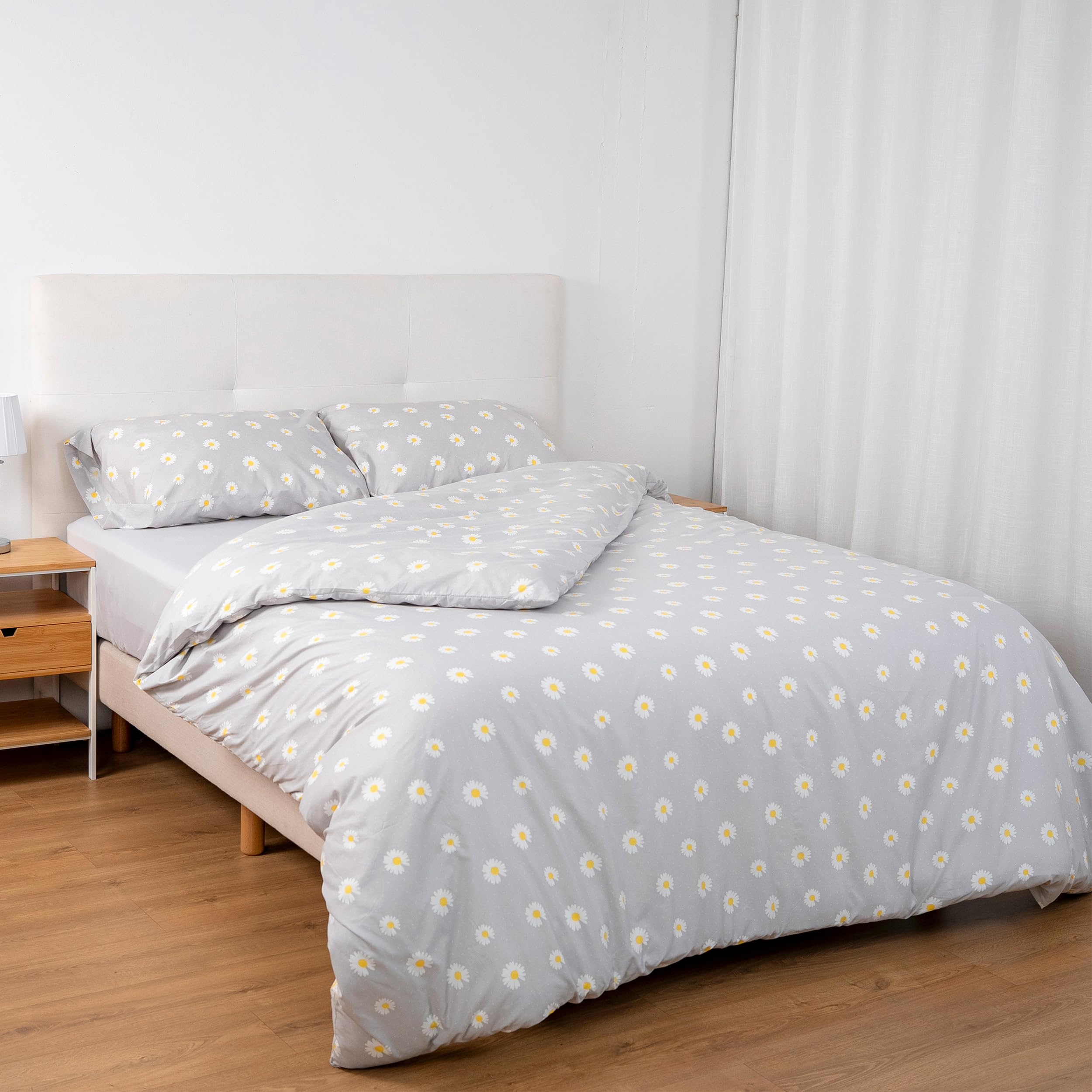 Etrexonline Juego de Funda Nórdica 3 Piezas Cama 135 Microfibra Extra Suave Transpirable - 1 Funda Edredón 220x220 cm y 2 Fundas de Almohada 50x70 cm (Eucalipto) — view 21