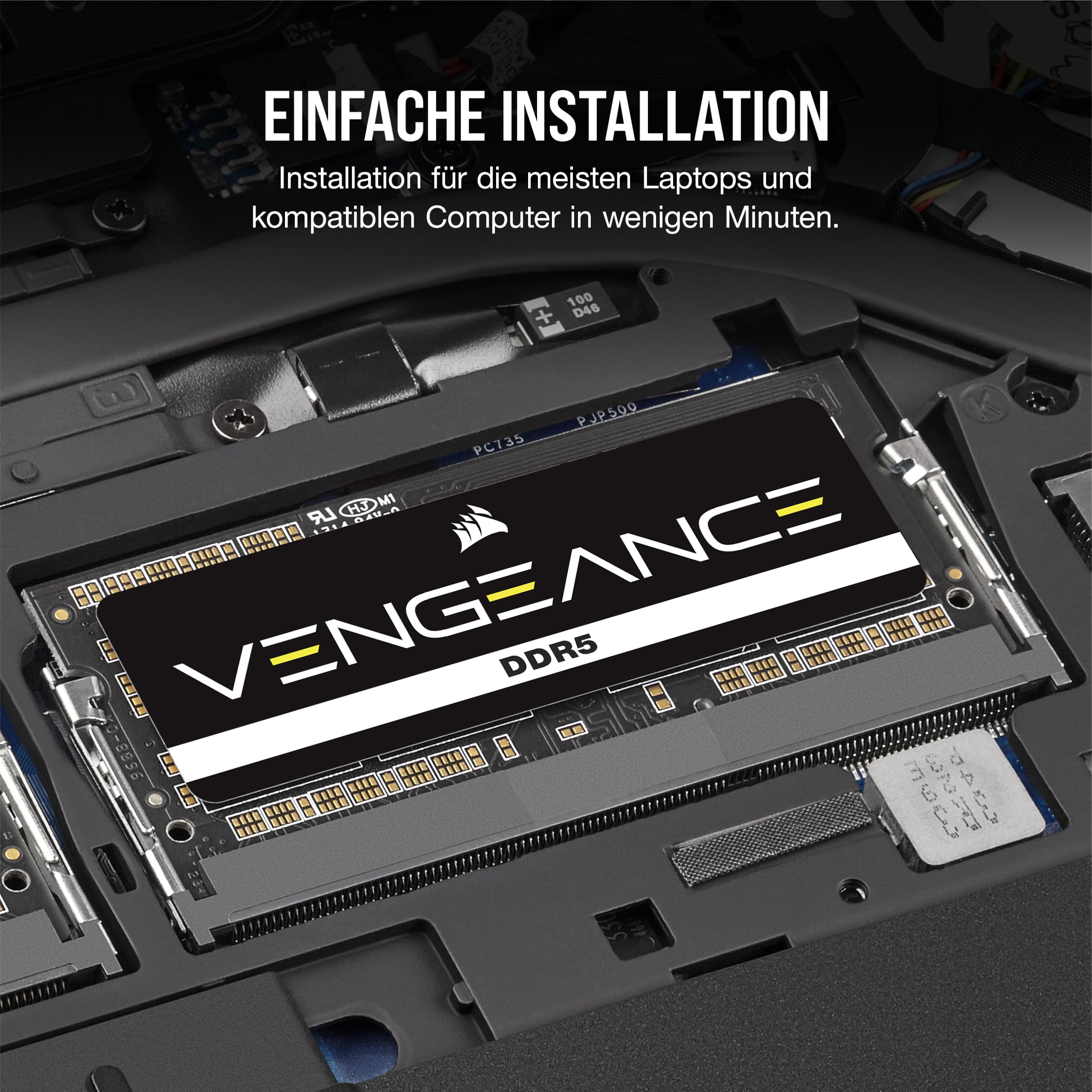 CORSAIR Vengeance SODIMM DDR5 RAM 16GB 5600MHz CL48-48-48-90 1.10V