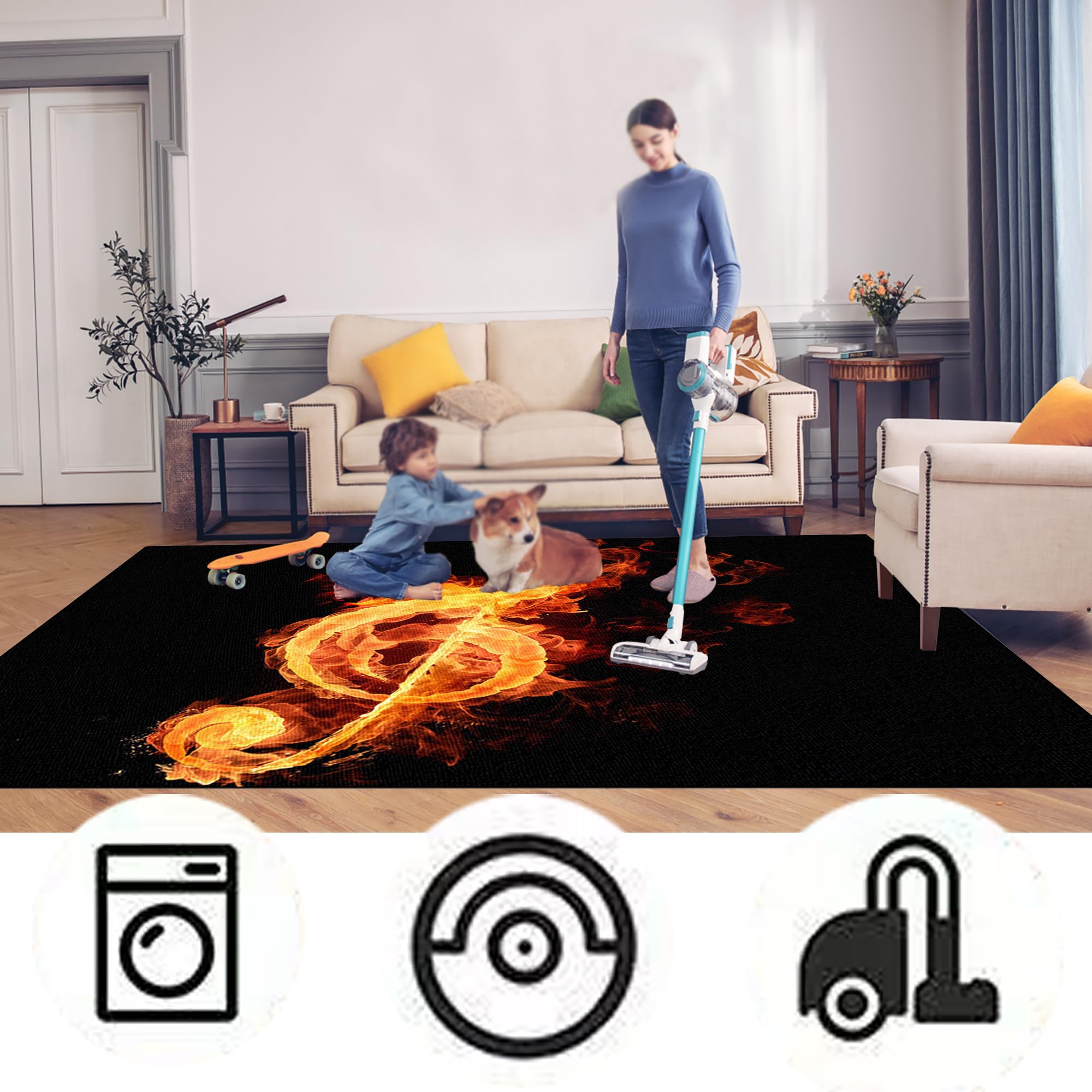 Tapis de Batterie Acoustique Insonorisant | Tapis pour Batterie et Percussions | Tapis de Tambour | Tapis pour Batterie Electronique | Anti Bruit Tapis de Batterie | Tambour Tapis 120 x 80 cm