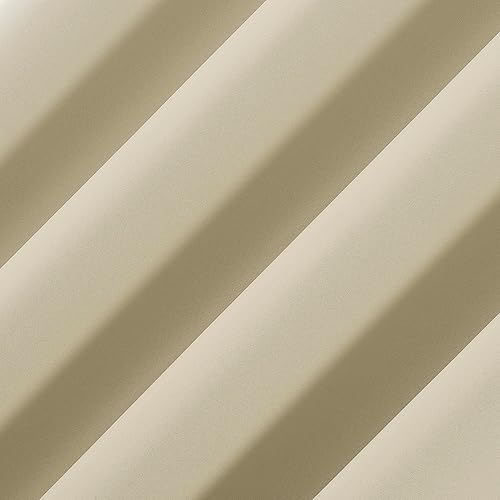 Miniatura 4 de Sun Zero Belize - Juego de 2 paneles de cortinas plisadas con cierre magnético, 100 % opacas, calidad de teatro, 52 x 96 pulgadas, color crema