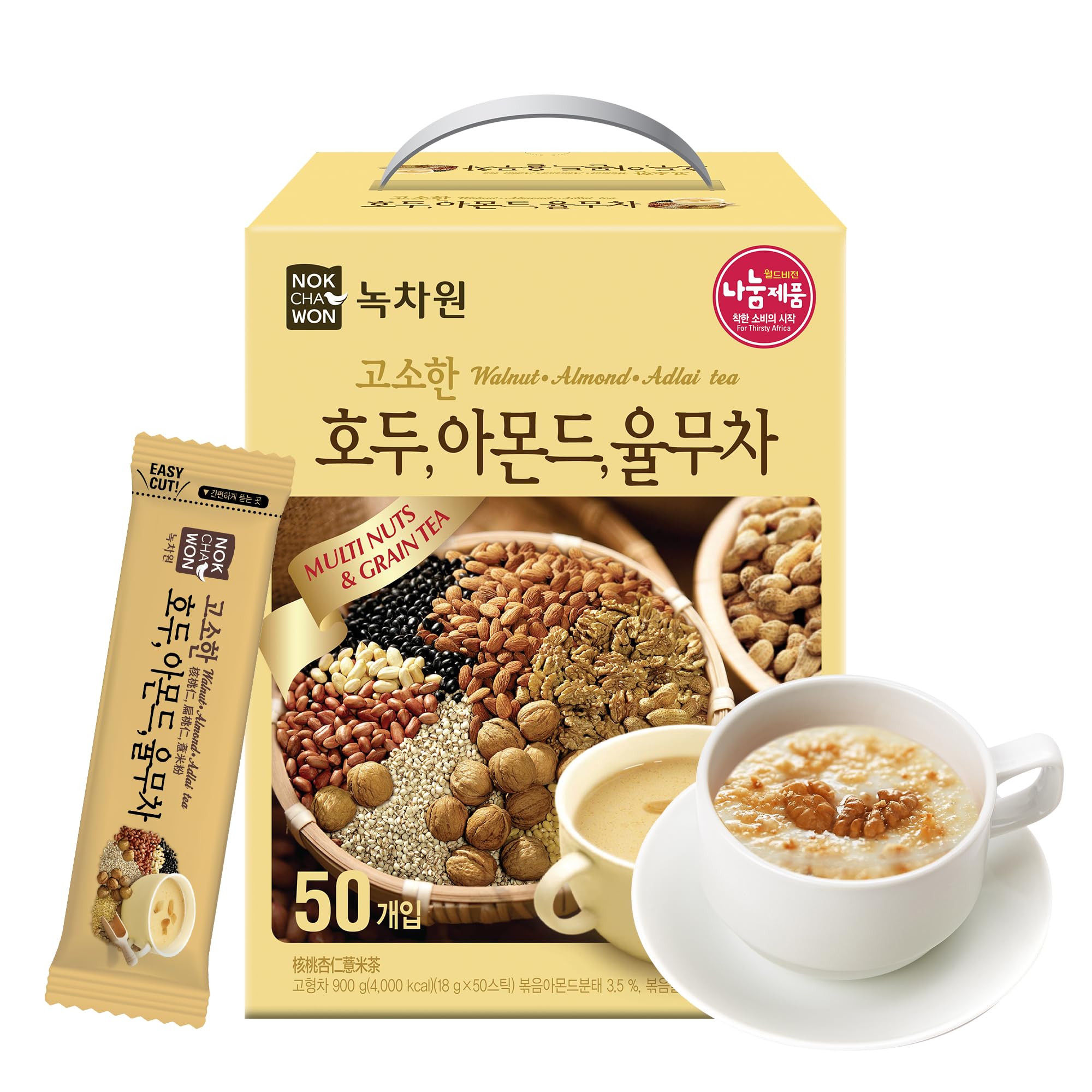 Amazon.com: [Nokchawon] Korean Walnut Almond Job's Tears Powder
