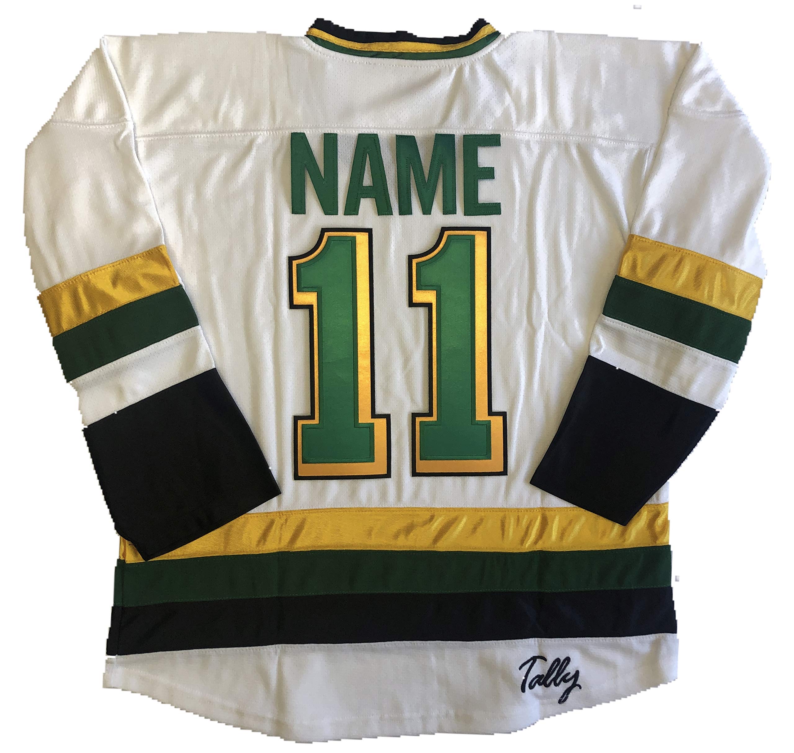 White Rolling Rocks Jerseys - Pro Quality Jerseys; We are Ready to Customize with Names and Numbers (White, Adult Goalie Cut)