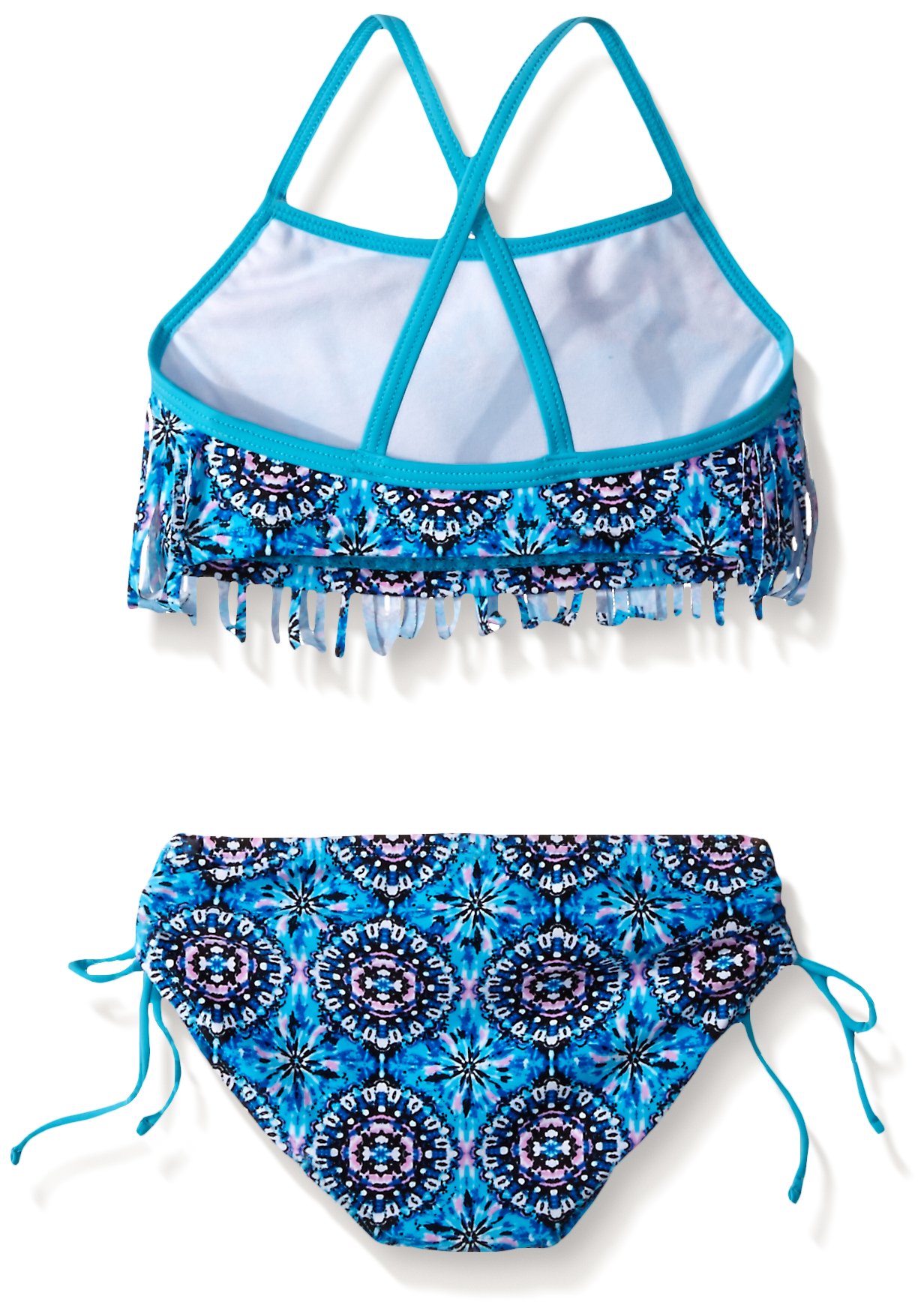 Kanu Surf Girls' Kelly Beach Sport Fringe 2-Piece Bikini Swimsuit