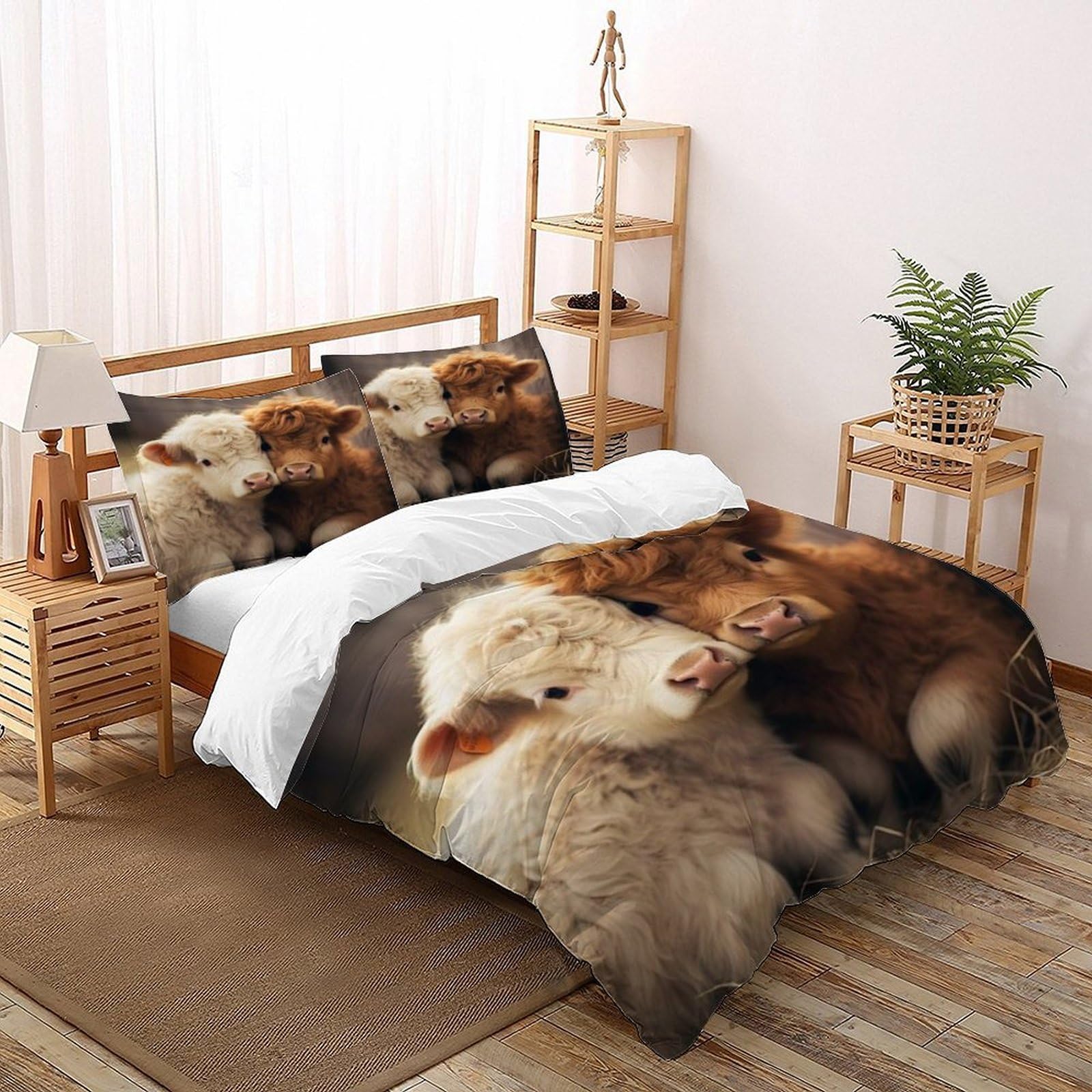 Housse de couette animaux pour une chambre nature et chaleureuse