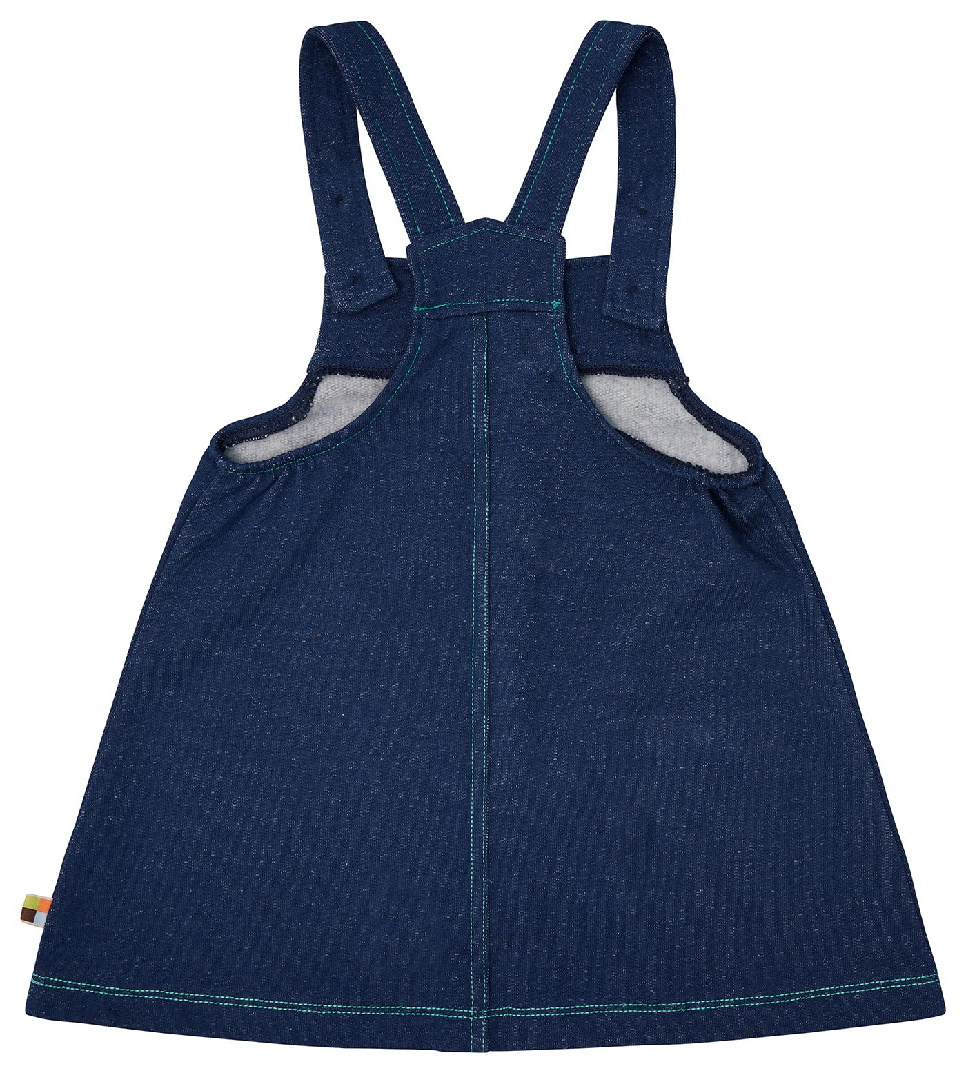 loud + proud Mädchen Jeans-Optik, GOTS Zertifiziert Kinderkleid