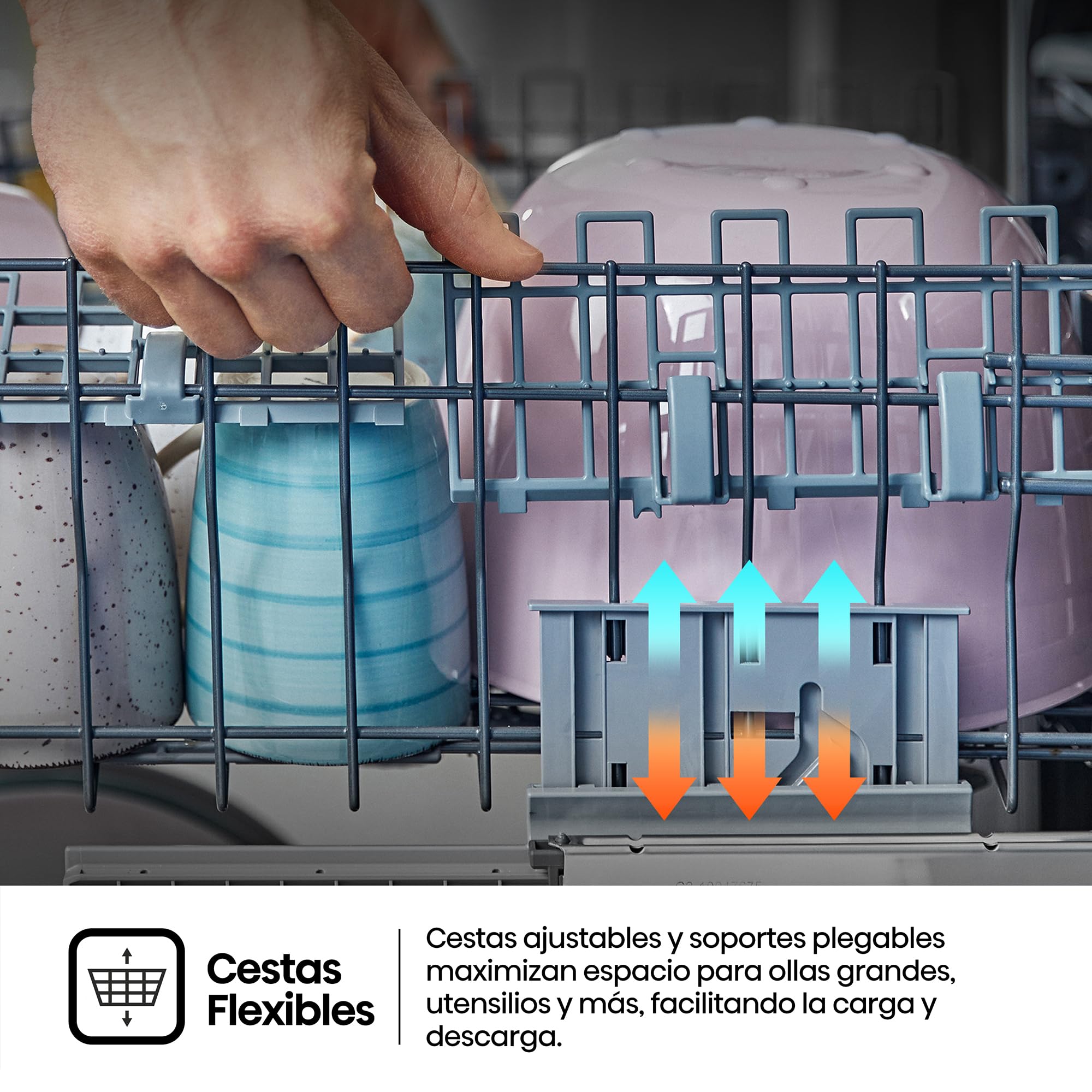 Hisense HS643B90X - Lavavajillas Clase B, 15 Servicios, Fondo 60cm, Secado Extra, Programa Automático, Tercera Bandeja, Programa Corto 1 hora, 15 Servicios, Aqua Protect System, Control Táctil, Inox