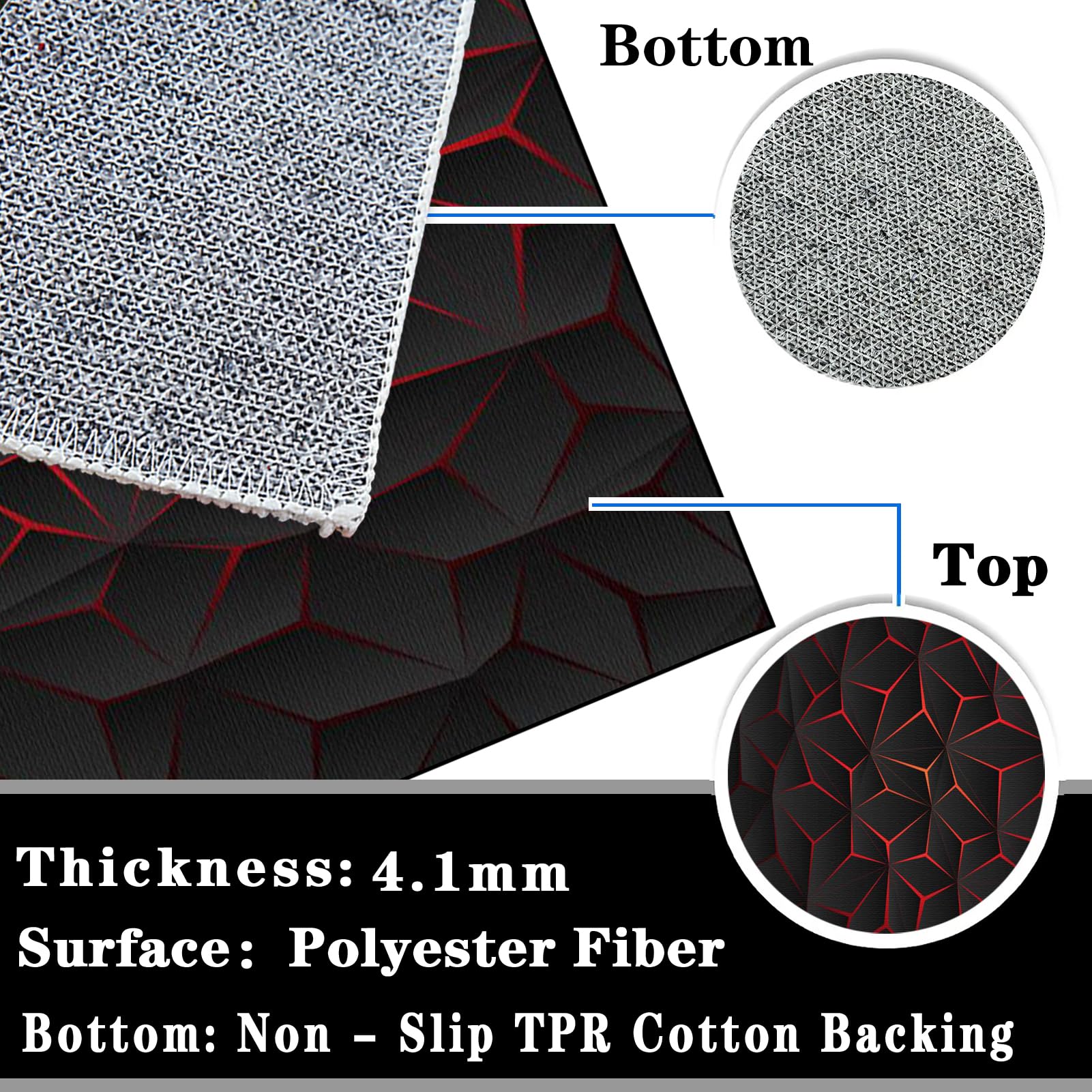 Protettivo Salvapavimento, Tappetino Pavimenti per Parquet e Pavimenti Duri, Tappeto per Sedia Gaming, 90 x 120 cm Tappeto Sedia Ufficio, Protezione per Moquette Multiuso, Tappeto Sedia Gaming