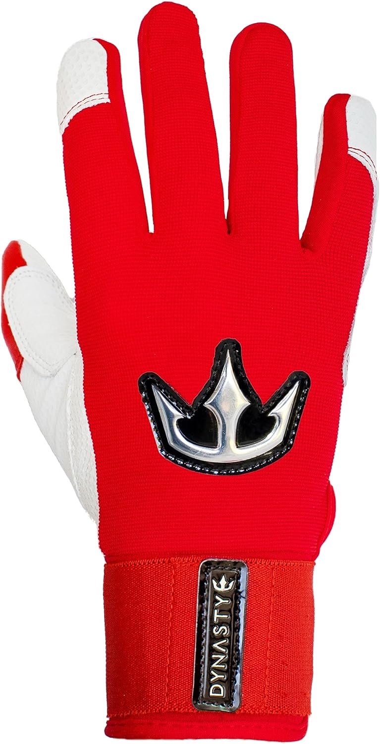 Bomb Squad Batting Gloves - Premium Goat Skin Leather, Full Wrist Support, Youth & Adult Sizes