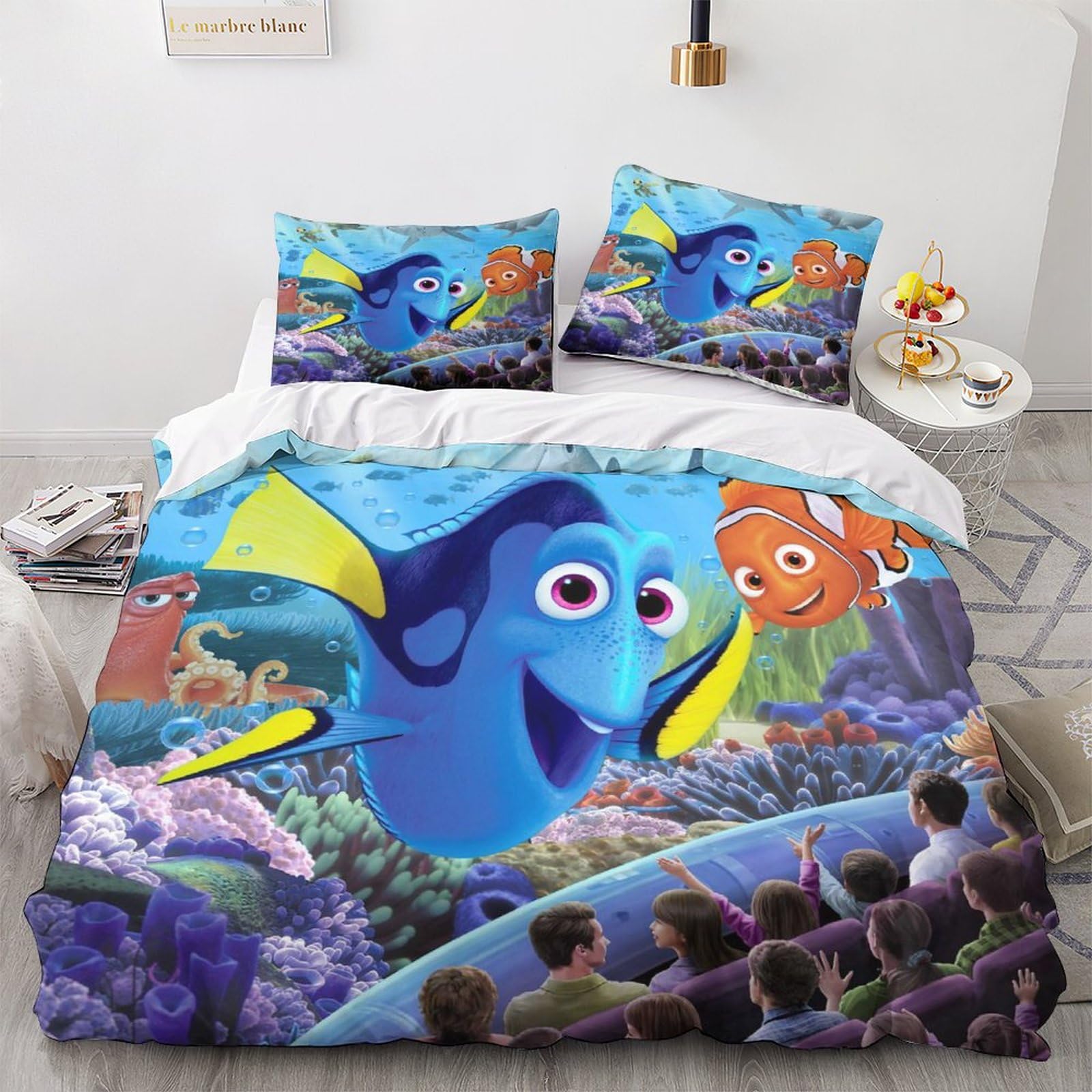 Copripiumino Stitch 3D - Set 3 Pezzi King 220x240cm | Microfibra Morbida Con Cerniera - Foto 5