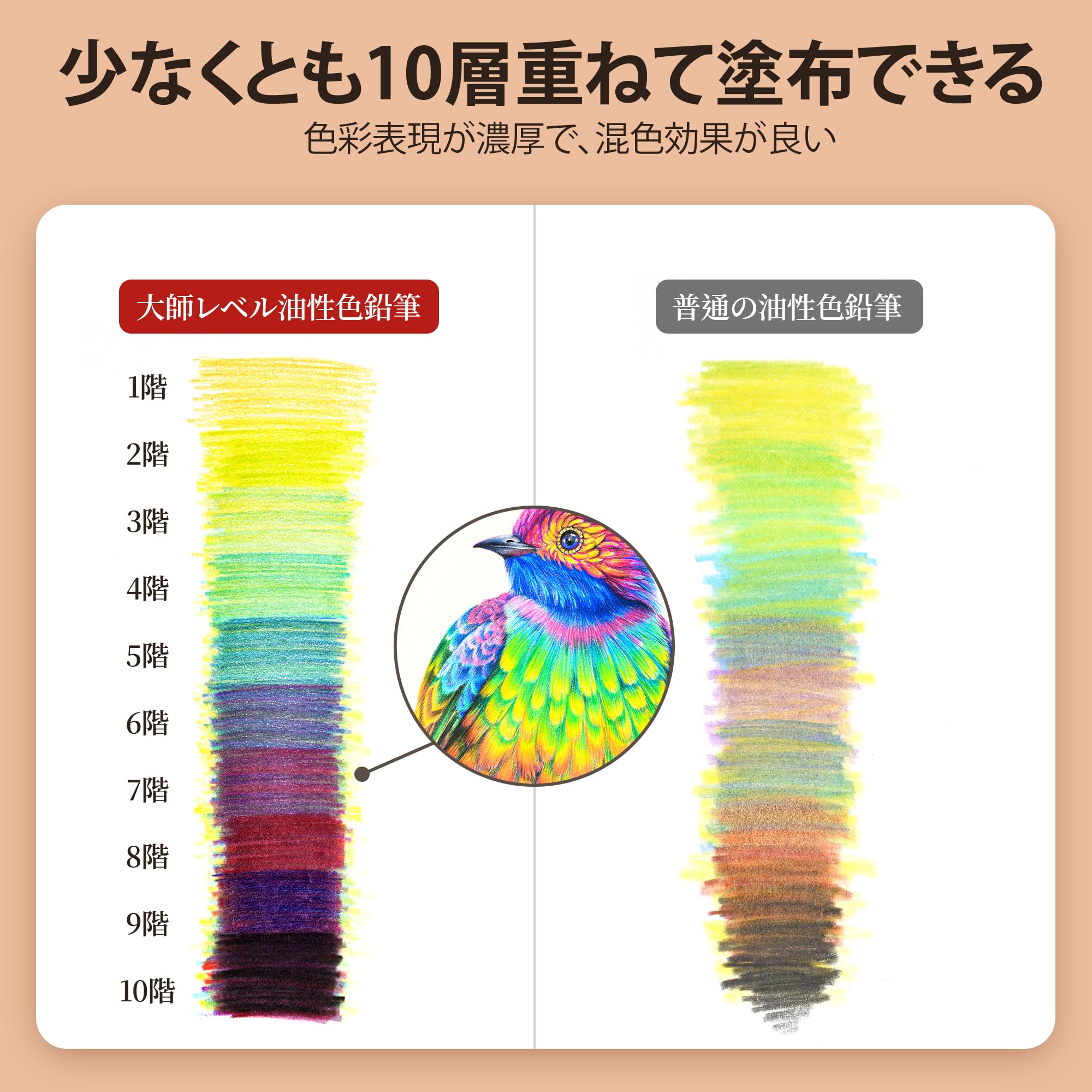 Amazon | Marco 油性色鉛筆 160 色セット ソフト芯 鮮やかな発色