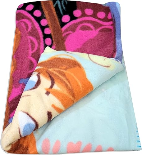 Miniatura 4 de Royal Boys Manta de forro polar acogedora para niñas con diseño divertido extra suave de 40 x 60 pulgadas (congelado)