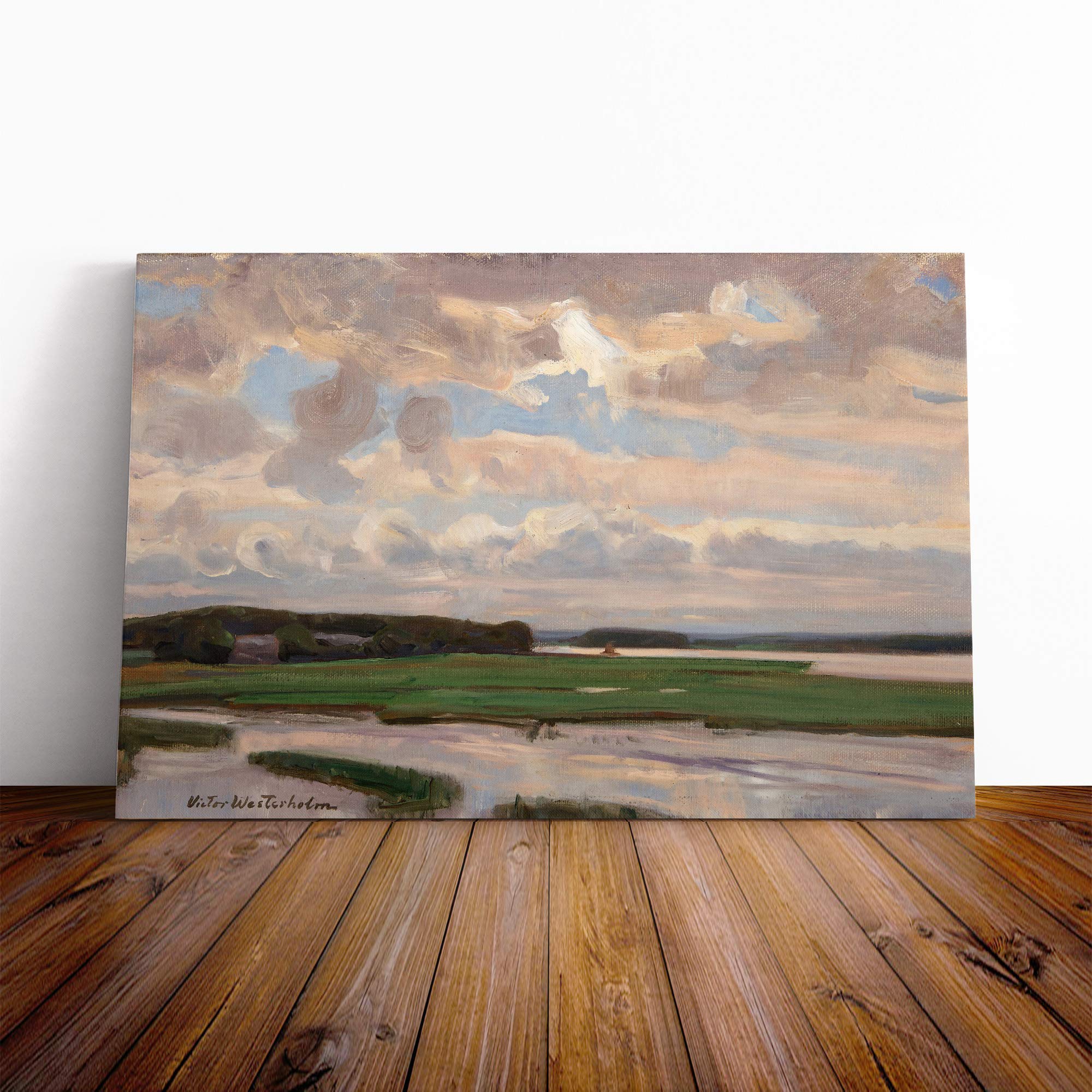 Victor Westerholm Landscape Vol.3 Canvas Print | Gallery Wrapped 30mm Frame Wall Art | 30x20 inches | Ready to Hang | Modern Landscape Picture | Living Room Bedroom Lounge Office