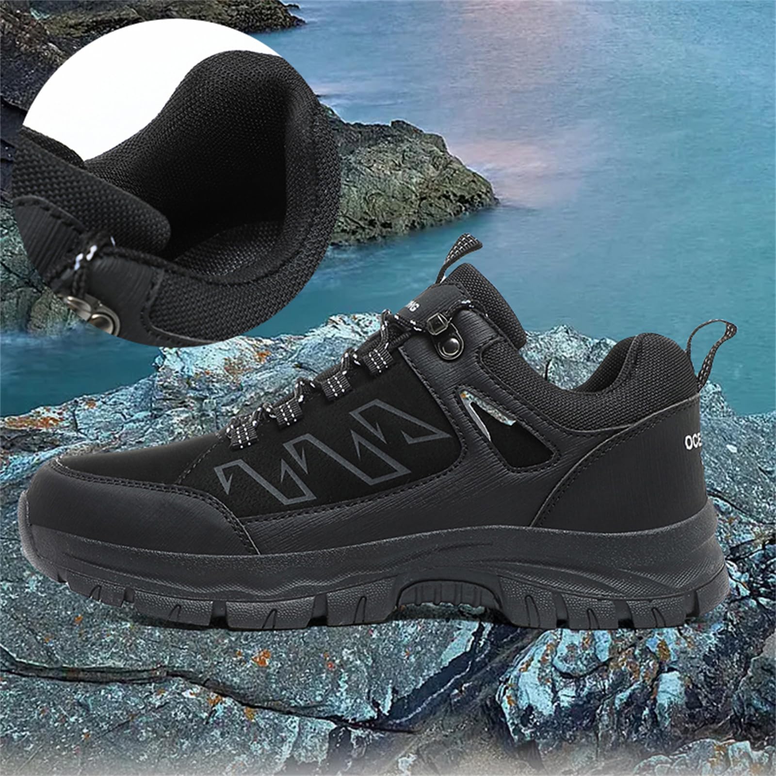Herren-Wanderschuhe Mit Niedrigem Bund Für Sport Outdoor Arbeit Wanderschuhe rutschfest Leicht Trekking-Schuhe