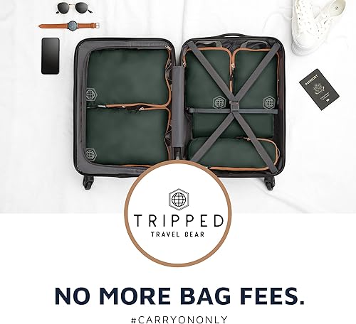 Miniatura 9 de TRIPPED Travel Gear Compression Packing Cubes for Travel - Luggage and Backpack Organizer Packaging Cubes for Clothes