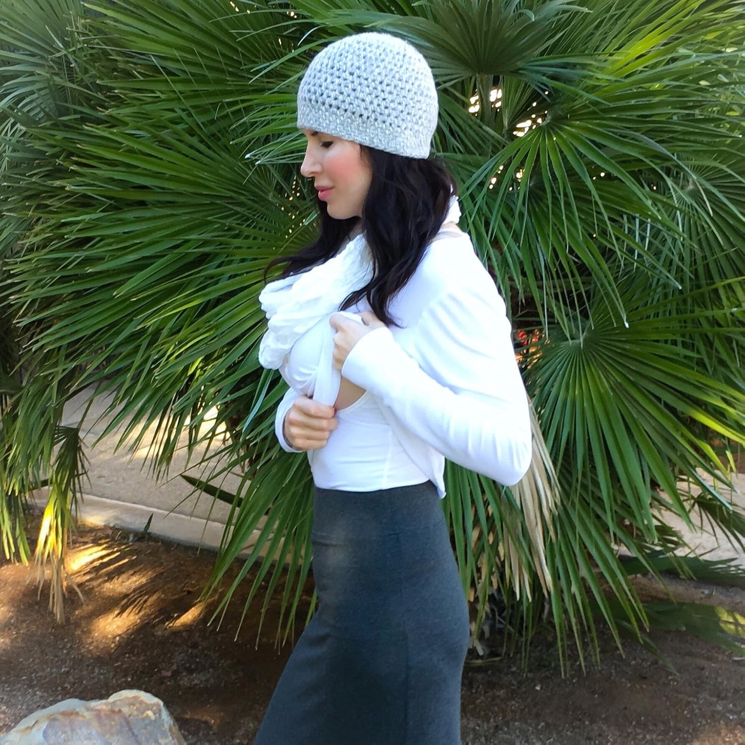 Naked Nursing Tank The Open Busted Breastfeeding Tank Top 2 Pack–Black and White