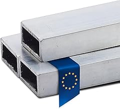Stahl-Shop24 - Aluminium Rechteckrohr Alu Hohlprofil gepresst Konstruktionsrohr Vierkantrohr für Konstruktionen Werkstoff EN AW-6060 T66 AlMgSi0,5, Länge:1500 mm, Abmessung:50 x 25 x 2 mm