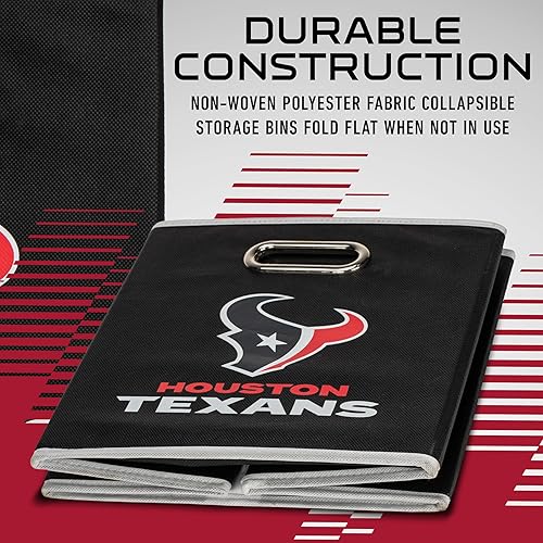 Miniatura 120 de Cubo de almacenamiento Franklin Sports, de tela, del equipo de la NFL, apto para adaptarse a contenedores de almacenamiento (11 x 10.5 x 10.5), San
