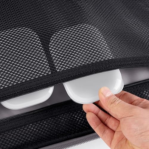 Miniatura 5 de Quatish Jabonera a prueba de fugas con tapa y capa de drenaje, barra de viaje inastillable, contenedor de jabón, artículos de tocador portátiles de