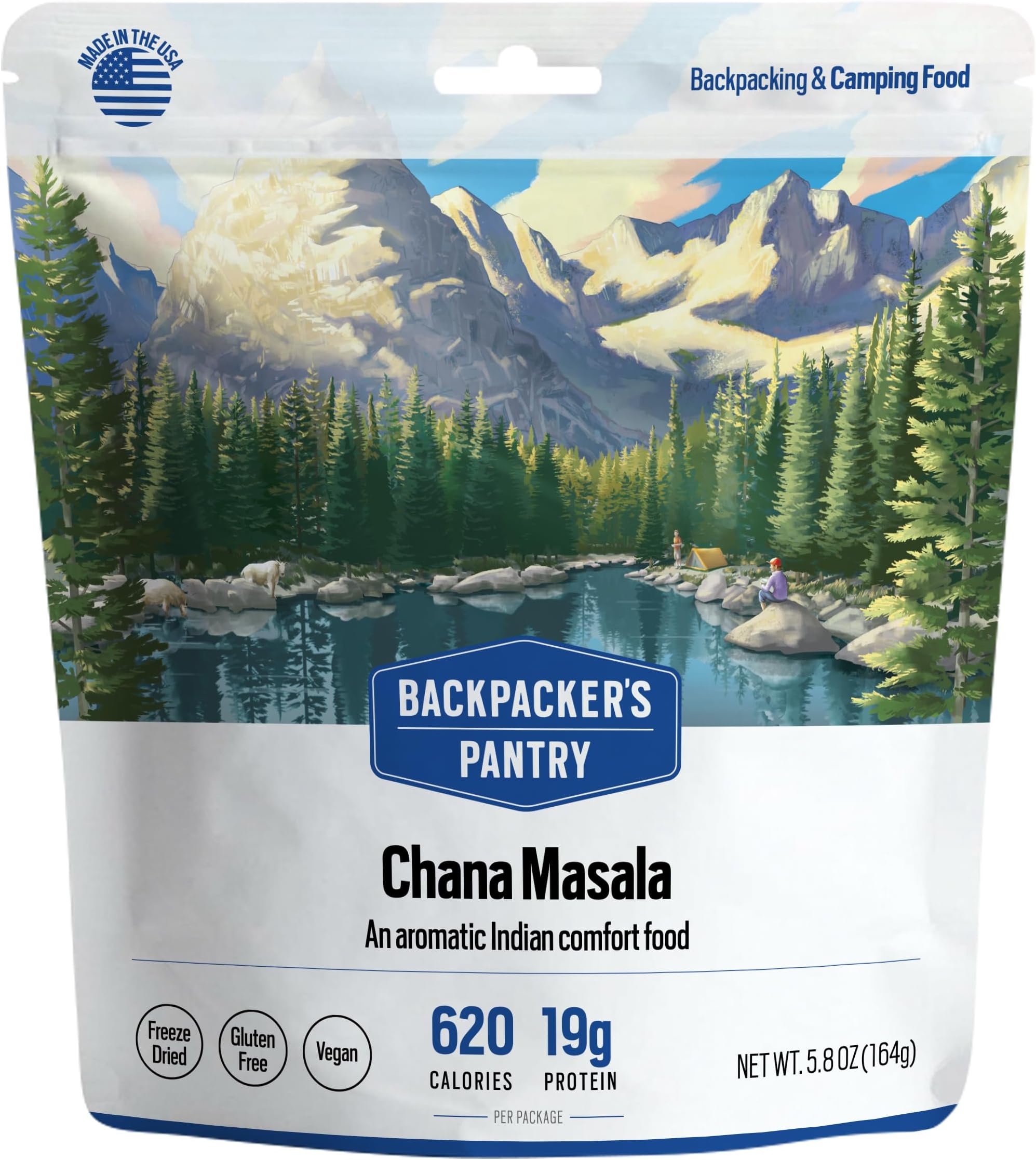 Backpacker's Pantry Chana Masala Two Serving Pouch, (Packaging May Vary)
