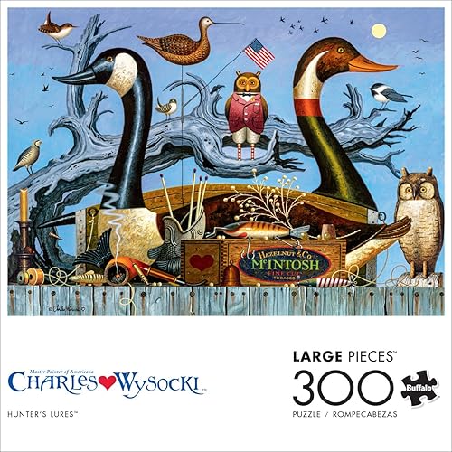 Miniatura 2 de Buffalo Games - Charles Wysocki - Hunter's Lures - Rompecabezas de 300 piezas grandes para adultos rompecabezas desafiante perfecto para noches de