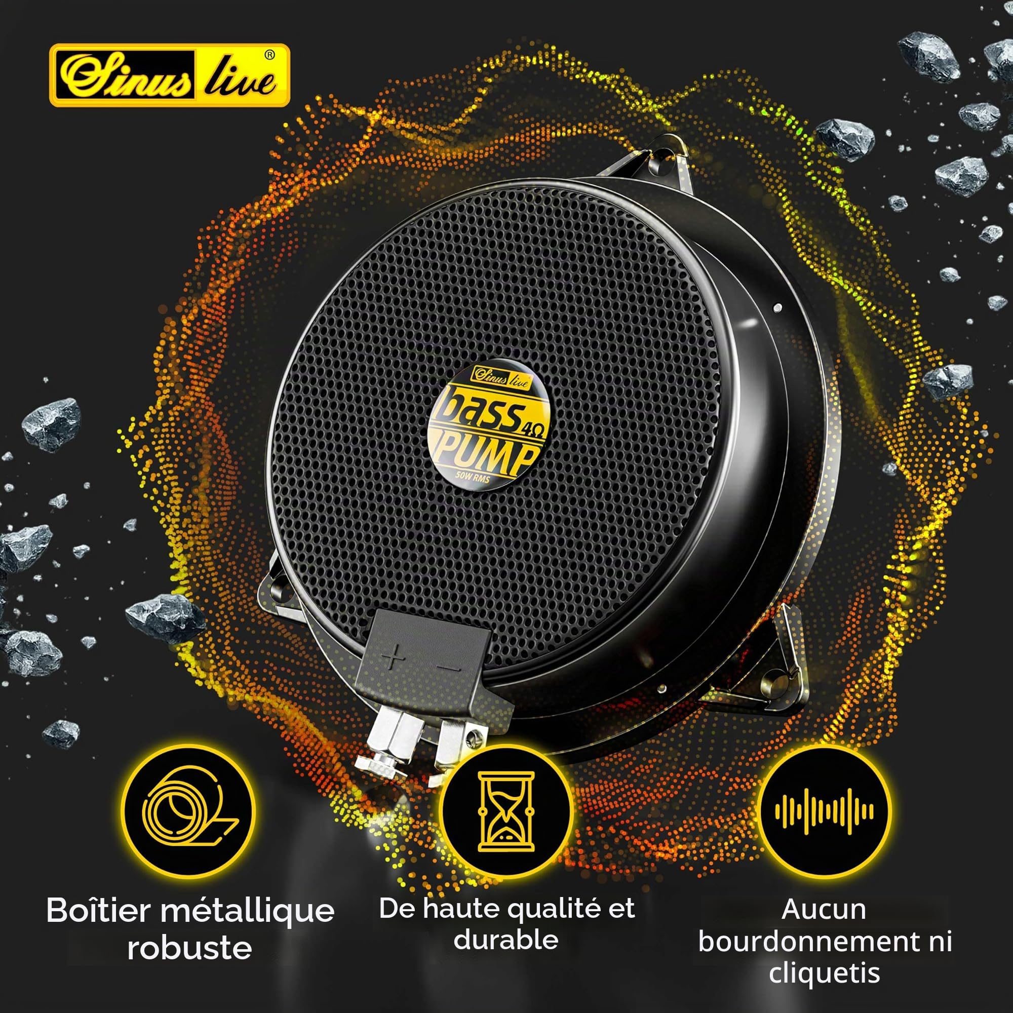 Haut-Parleur excitateur 80 W Sinuslive Bass-Pump III 4 ?