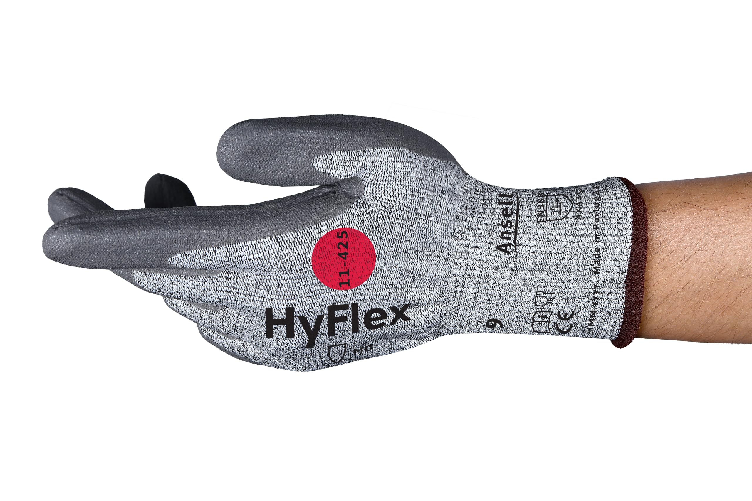 Ansell HyFlex 11-425 Work Gloves Cut Resistant, Excellent Heat and Abrasion Resistance, Mechanical Protection Gloves