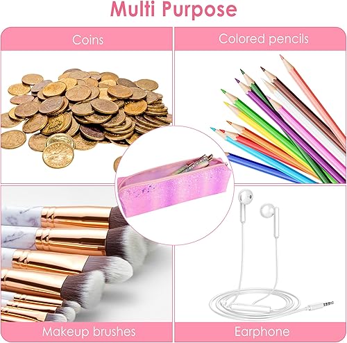 Miniatura 4 de Estuche para lápices con purpurina, estuche para lápices, bolsa portátil para bolígrafos con cremallera, bolsa de almacenamiento, bolsas de