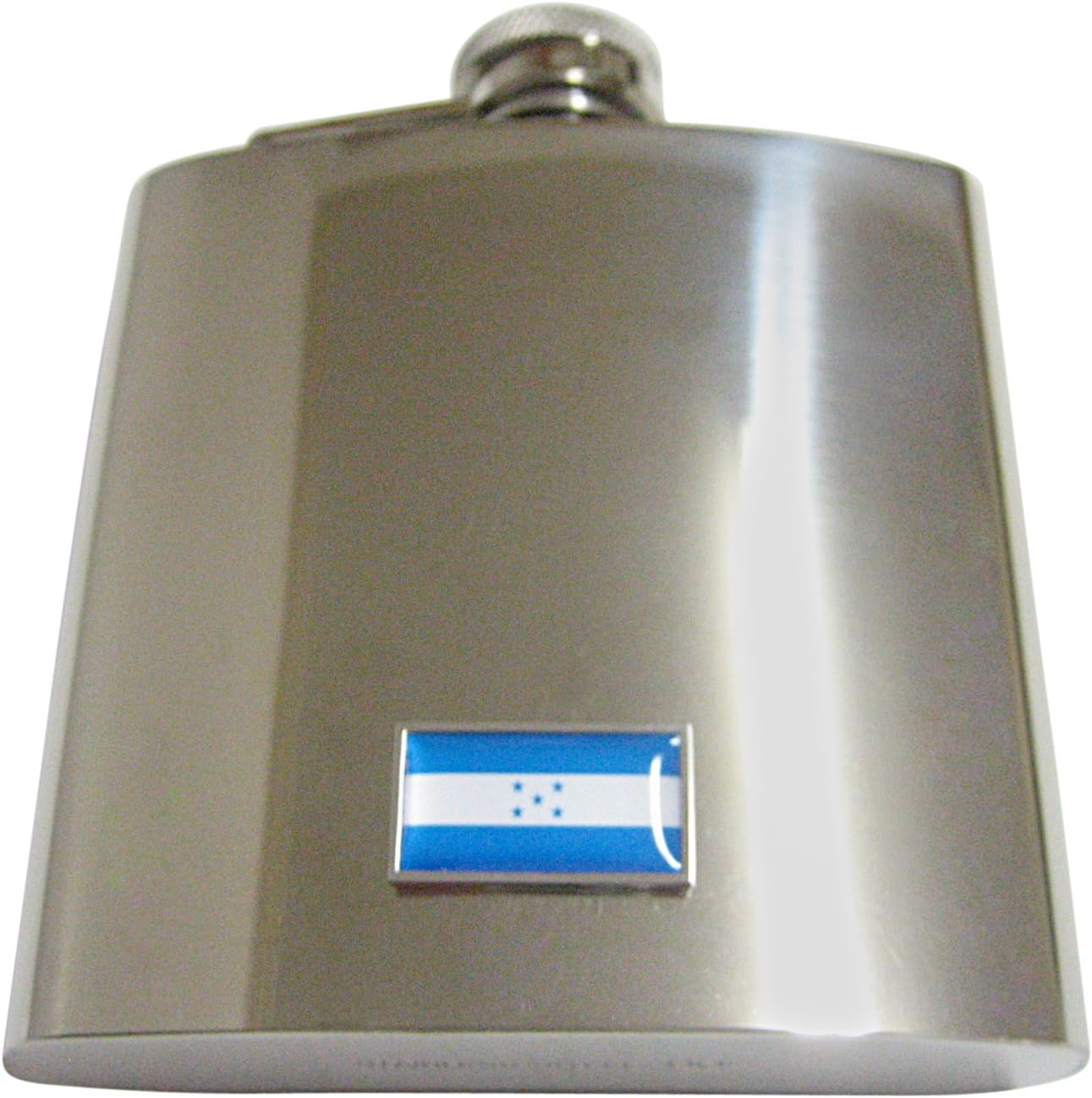 Kiola Designs Thin Bordered Honduras Flag 6 Oz. Stainless Steel Flask