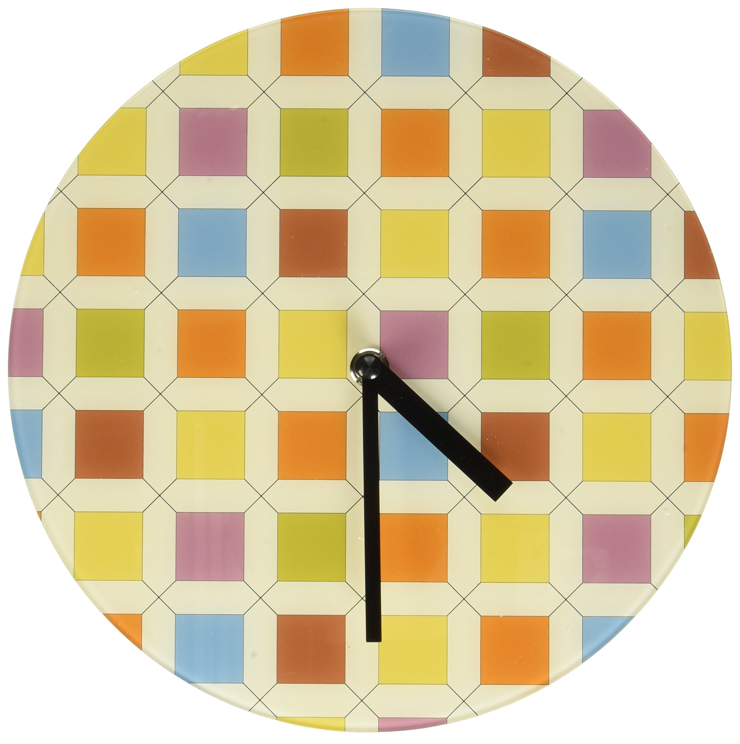 Non-Ticking Silent Acrylic Wall Clock, Large, Design, Retro
