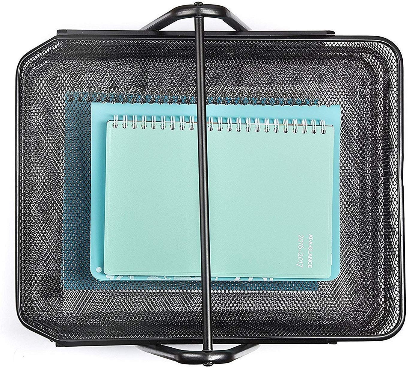 FRENYEAR File Tray Rack ABS Plastics | Foldable Office Desk Accessories | Durable & Sturdy | Easy Assembly | Efficient Organizer | Plastic Office Stationery Files Layer Rack (3 LAYER - METAL) 3