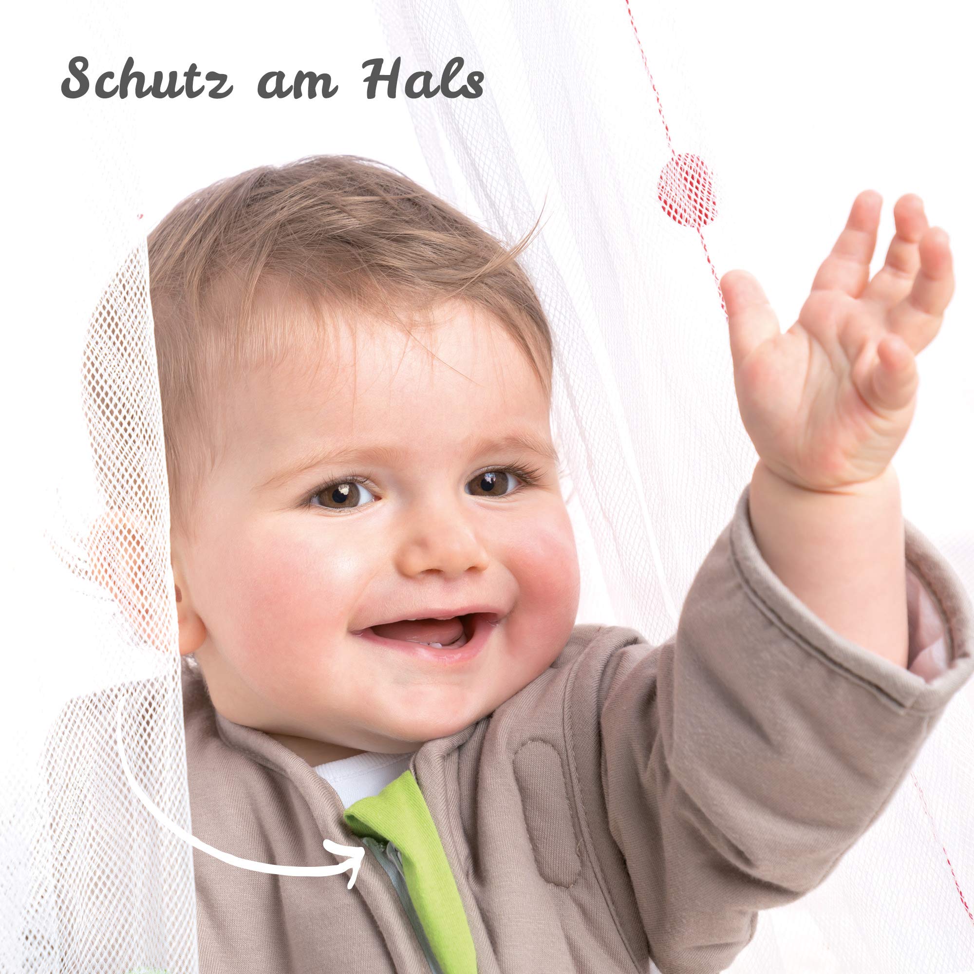 Gesslein Baby Schlafsack Bubou, Ganzjahres-Schlafsack mit Temperaturregulierung (optimale Passform, langer Reißverschluss,70), marine- weiß gestreift Baby