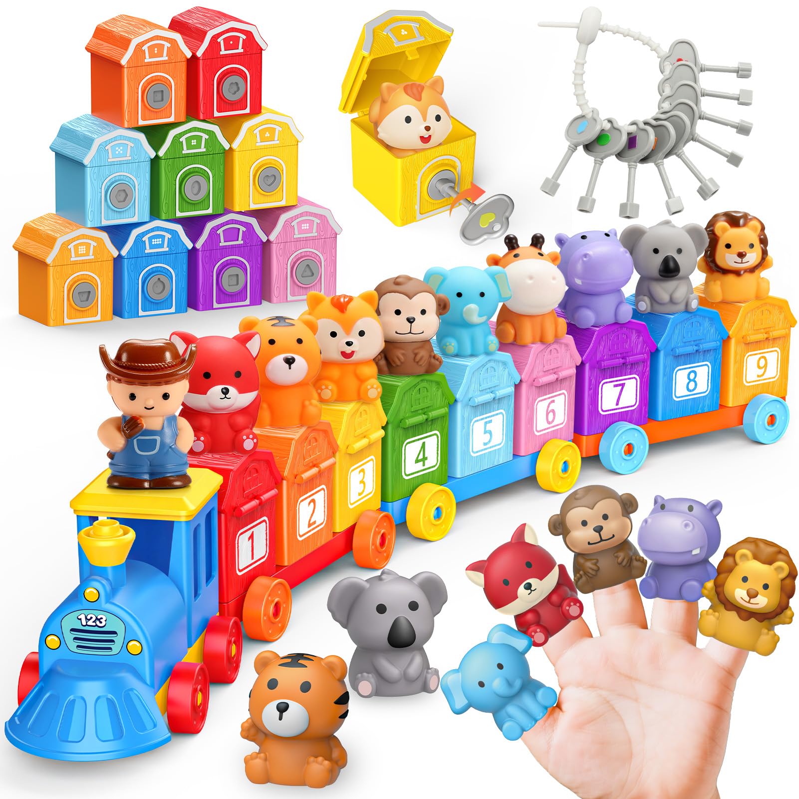 IPOURUP Animal Montessori Train