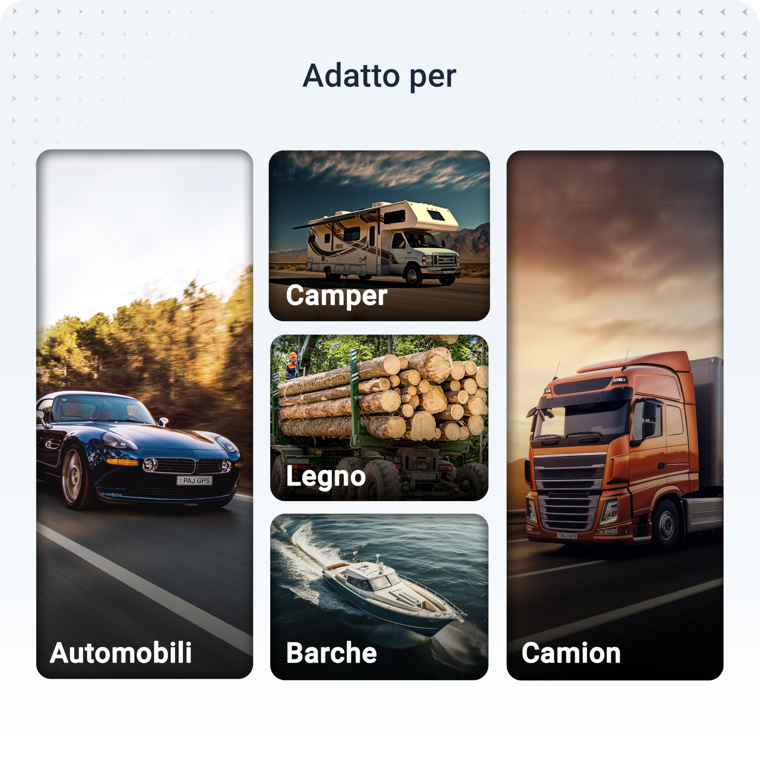 PAJ POWER Finder, GPS Tracker per Auto, Camion, Camper, Barche e Altri Veicoli, Localizzazione con App, Batteria di Lunga Durata, Tracciamento in Tempo Reale, Notifiche Allerta Impostabili