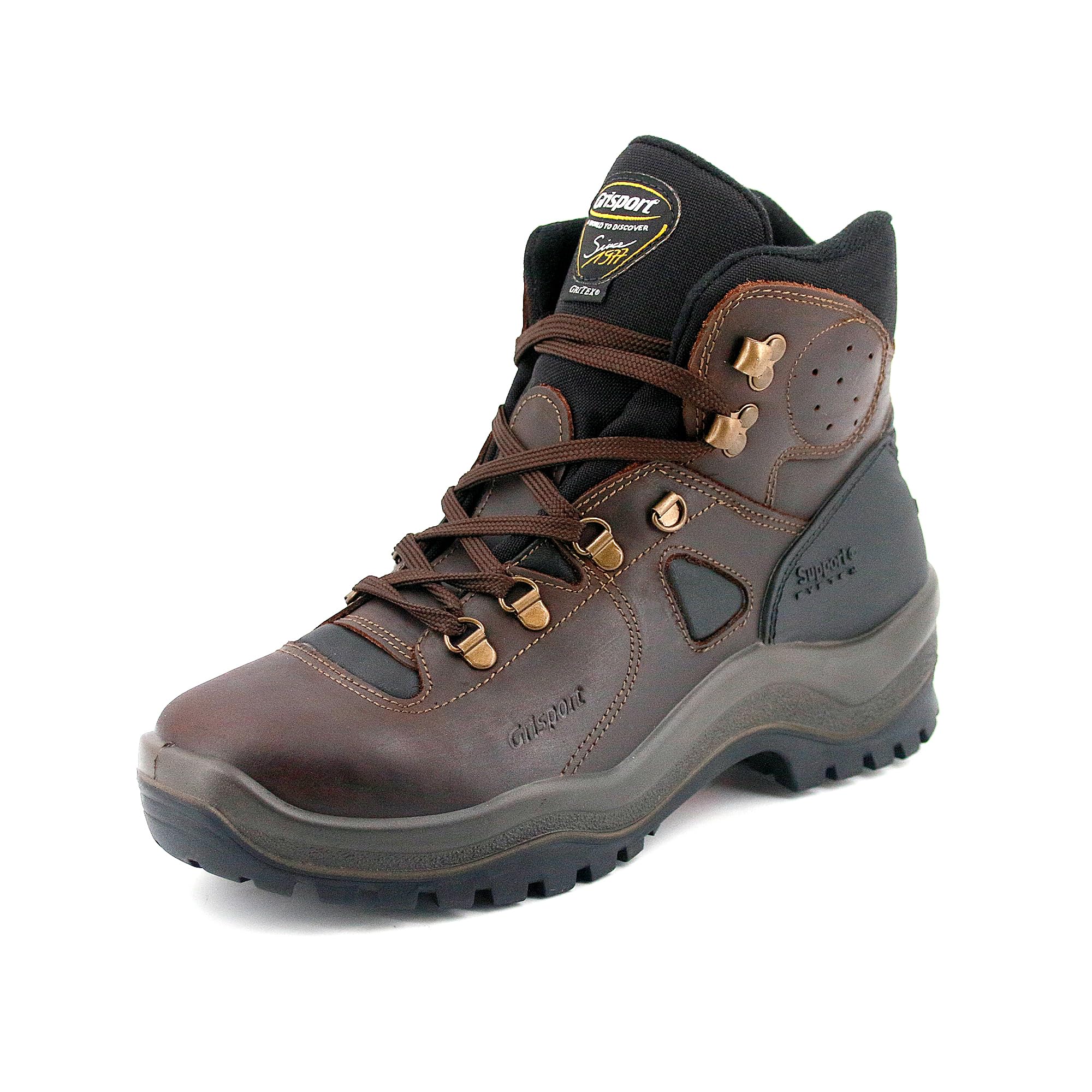 Grisport Scarpe Uomo Escursionismo Camminata Scarponi Montagna Stivali Impermeabili Pelle Lontra Dakar Trekking 629DV.9G (Marrone, 41)
