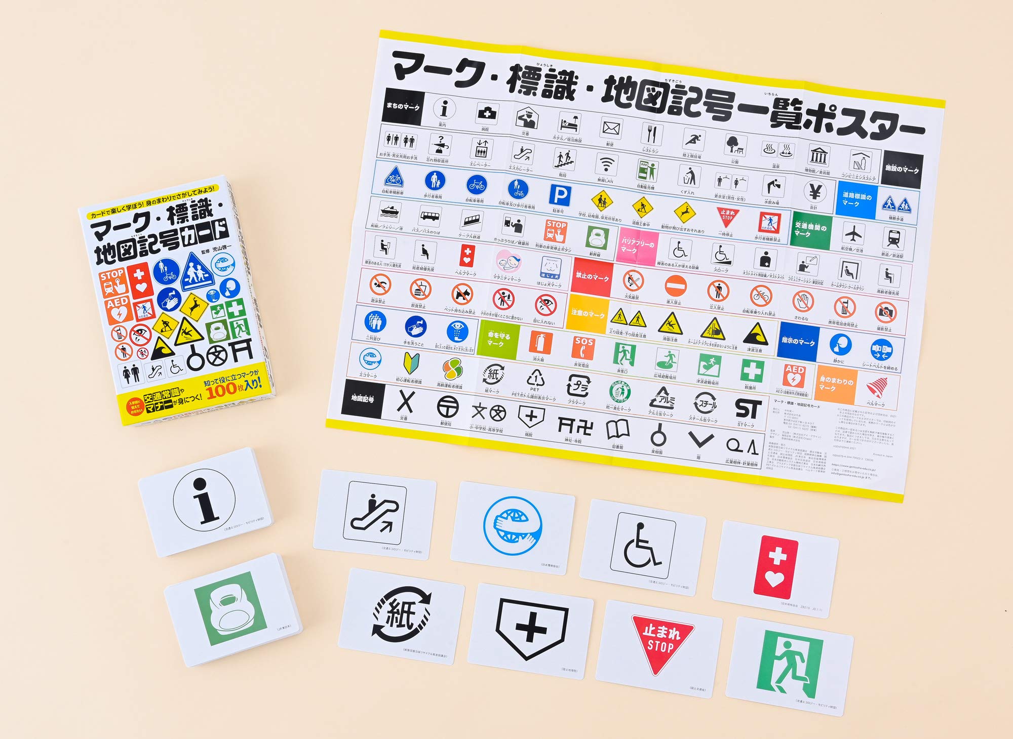 マーク 標識 地図記号カード マーク 標識 地図記号カード