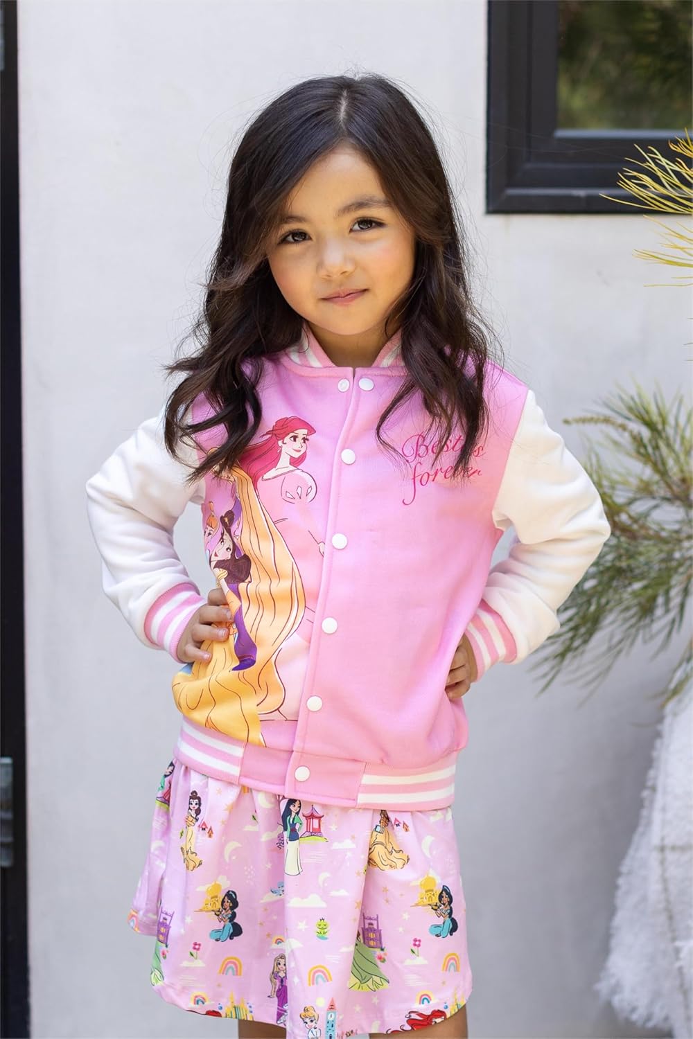 Disney Minnie Mickey Stitch Princess Frozen Elsa Marvel Jacket Lightweight Coat Button up Color Block Sweatshirt 2-14 Years - Image 5