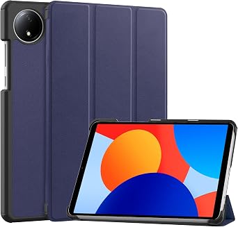 Gylint Case for Xiaomi Redmi Pad SE 8.7 2024, Folding Folio Ultra-Thin PU Leather Stand Case Cover for Xiaomi Redmi Pad SE 8.7 Navy Blue