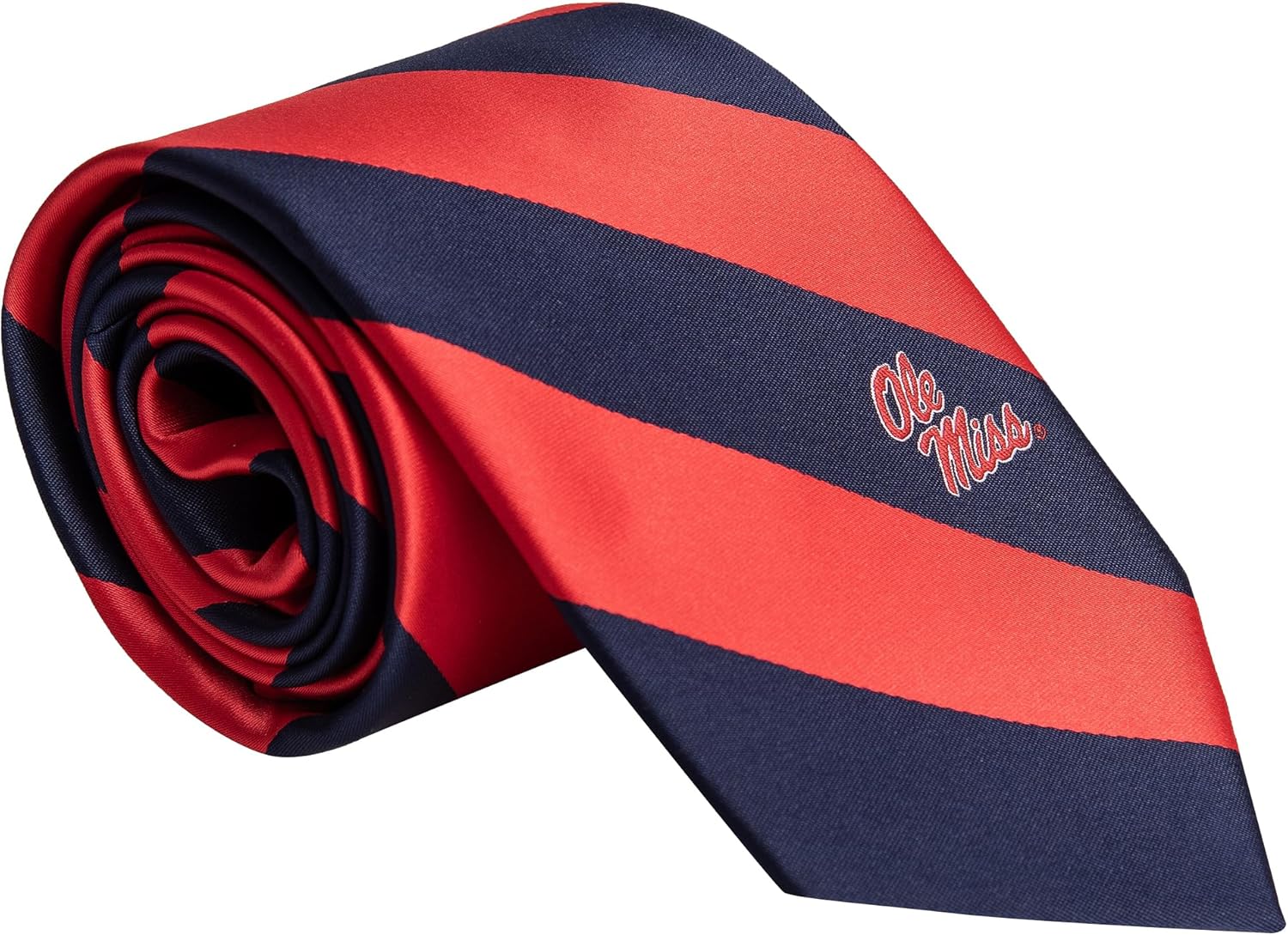 Desert Cactus University of Mississippi - Ole Miss Neck Tie UM Ole Miss Rebels 100% Polyester Necktie with Logo, Officially Licensed