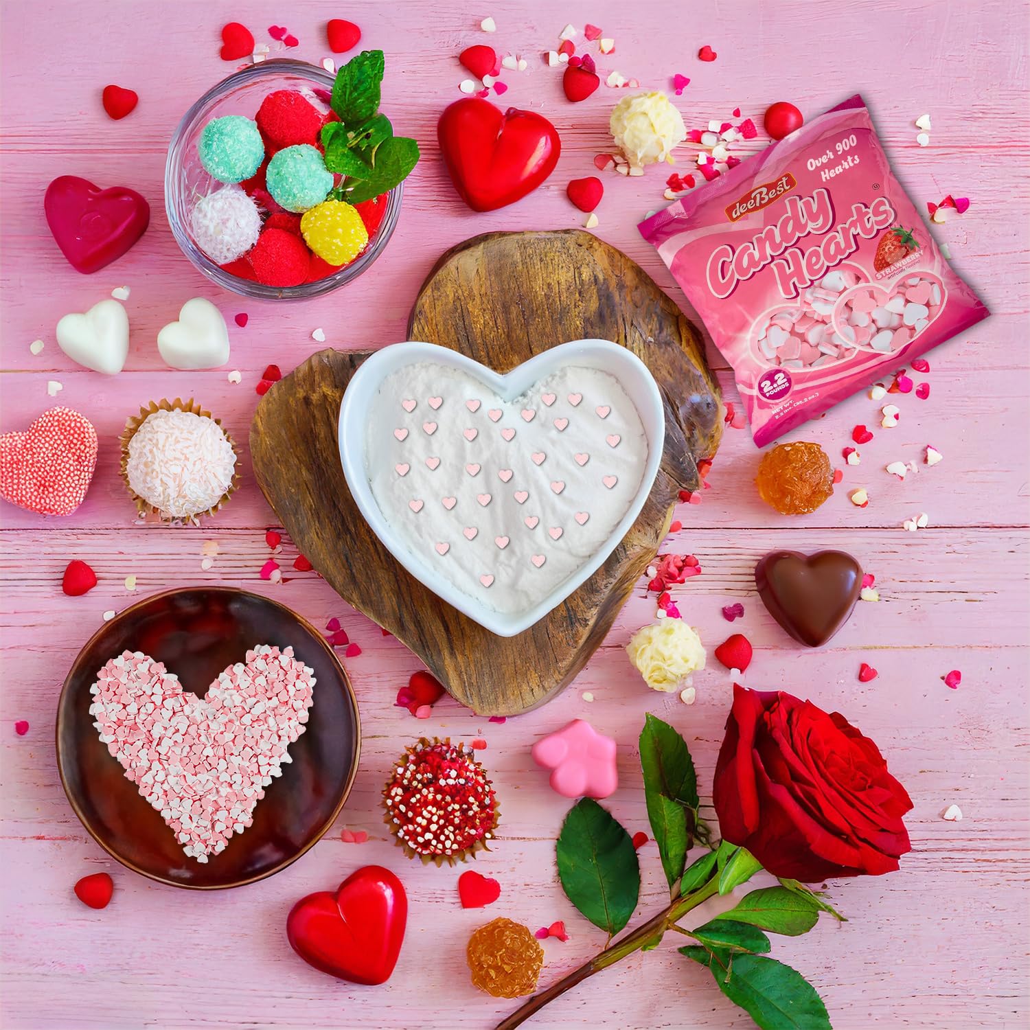 Amazon.com : Candy Hearts 2.2 LB Bulk- Valentines Candy For Kids